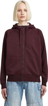 G-Star Kapuzensweatjacke 'Premium core hdd zip thru' rot maroon
