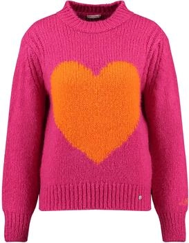 Key Largo Stehkragenpullover rund rosa
