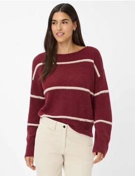 BRAX Strickpullover Style LISA dunkelrot
