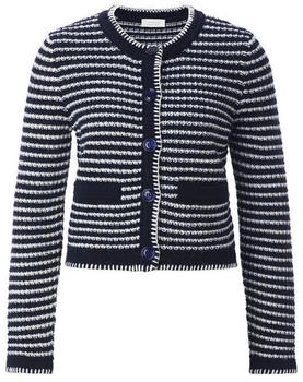 Rich & Royal Cardigan 'Striped' blau schwarz