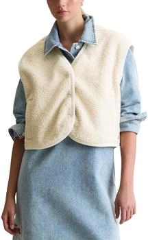 Marc O'Polo Weste aus Teddy-Sweat Cropped