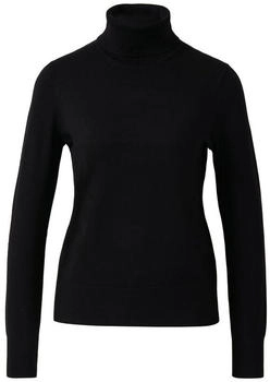 s.Oliver Rollkragenpullover aus Viskosemix schwarz 2169705.9999.
