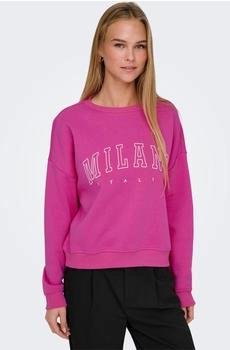 Only Onlsweat Life L/S Crew O.Size State Noos (15254183) rose violet