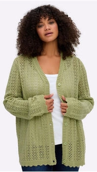 Sheego Strickjacke lindgrün 79606207-52