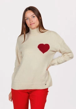 Key Largo Stehkragenpullover TENDER beige meliert