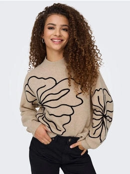 Jacqueline de Yong JDYJELLA L S Flower Pullover cement