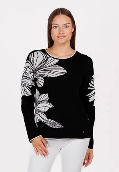 Key Largo scarlet round pullover schwarz