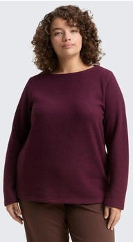 Tom Tailor cosy rib Sweatshirt rot