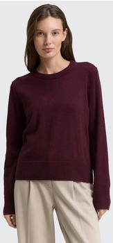Tom Tailor Strickpullover Kaschmir-Anteil dark red mélange
