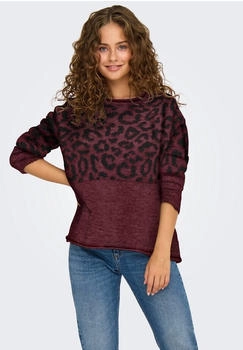 Only Pullover 'ONLJADE' rot schwarz