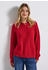Street One Rundhalspullover Strukturmuster rot racing red