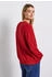 Street One Rundhalspullover Strukturmuster rot racing red