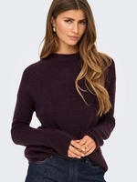 ONLY Strickpullover "ONLCAMILLA O-NECK L/S PULLOVER KNT" Materialmix, regular fit