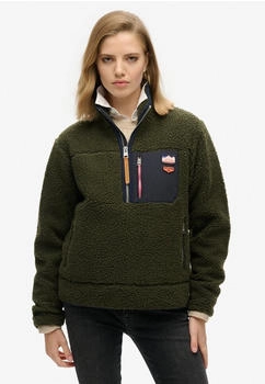 Superdry Funktionsfleecejacke marine grün orange