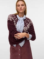 Vero Moda Strickpullover "VMSIMONE LS NORDIC PULLOVER GA REP BOO"