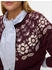 Vero Moda Pullover 'VMSimone' bordeaux naturweiß