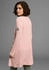 KangaROOS Longstrickjacke Zopfmuster und Taschen rosa-meliert