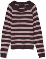 Vero Moda Rundhalspullover "VMDOFFY LS O-NECK BLOUSE GA NOOS" Materialmix,...