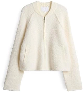 Opus Delny Regular Strickjacke aus Bouclé soft cream