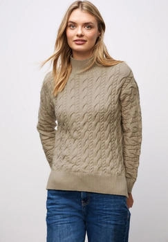 Street One Pullover Zopfmuster sanded beige