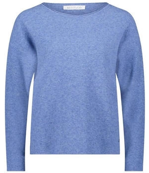 Betty Barclay Strickpullover Rundhalsausschnitt middle blue melange