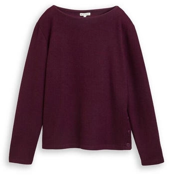 Tom Tailor 1043168 Sweatshirt Dark Red melange