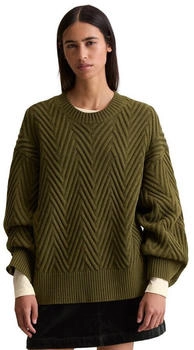 Marc O'Polo Rundhalspullover aus weichem Schurwolle-Mix burnished logs