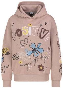 Sublevel Hoodie auffälligen Prints Kapuze