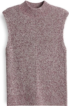 Opus Pullover Slim Stricktop nachhaltig Cassis