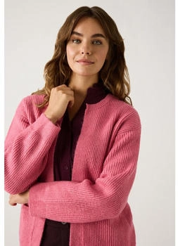 More & More rippen-cardigan rosa