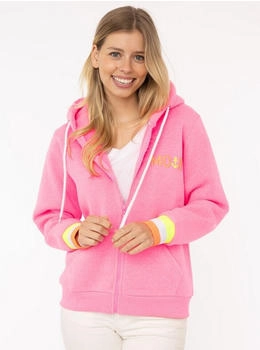 Zwillingsherz 'Moin ZH' Sweatjacke langarm pink neonpink