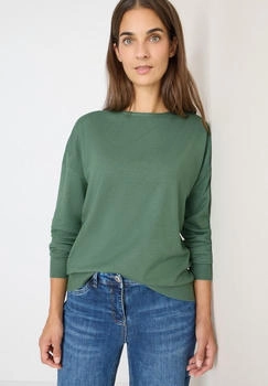 Cecil Strickpullover Strukturdetail highland green melange