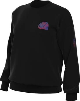 Nike England Phoenix Fleece Oversize-Fußball-Sweatshirt mit Rundhalsausschnitt für Damen Schwarz (EU - ) HF4967-010