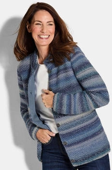 GOLDNER Strickjacke blau