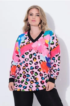 Mia Moda Sweatshirt Blütenmuster Regular Fit