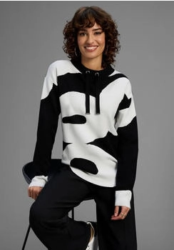 Laura Scott Jacquardpullover mit Muster und Bindebändern (83338707)