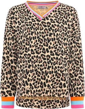 Zwillingsherz Leo Allover Neon Kante Sweatshirt Mullet Cut (60431421)