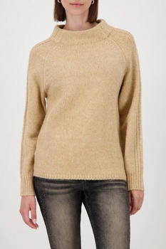 Monari Flauschiger Garn Pullover cognac