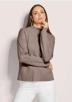 Madeleine Kaschmir-Pullover mit Pointelle-Muster cappuccino