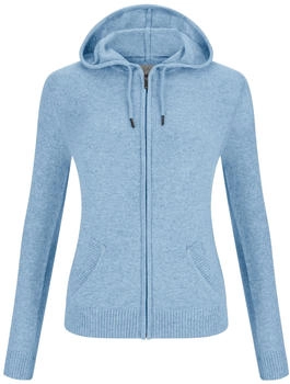 CASH-MERE.CH Kaschmir Strickjacke mit Kapuze