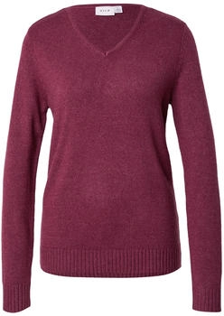 Vila Viril V-Ausschnitt L/s Strickoberteil - Noos (VIL1655083000004) beere