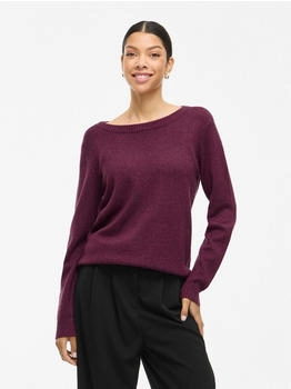 Vila Viril O-neck L/s Strickoberteil - Noos (14054177) rot