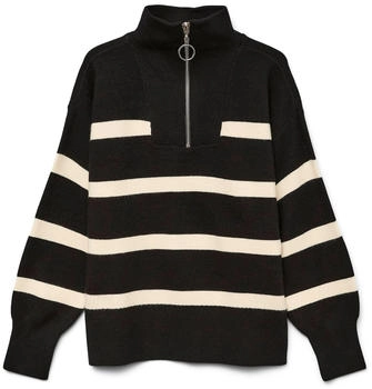 Vero Moda VMSaba Stripe Highneck (10311902) schwarz/wei&szlig;