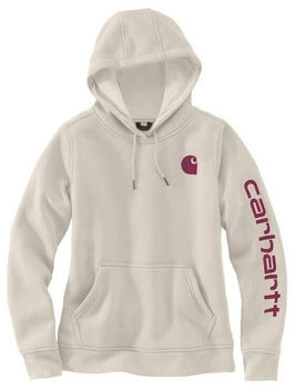 Carhartt Clarksburg Kapuzensweatshirt (102791) wei&szlig;/lila