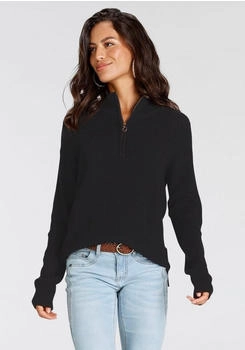 Laura Scott Troyer Pullover mit Rei&szlig;verschluss (38088665) schwarz