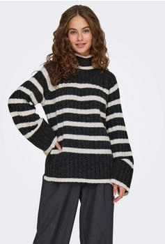 Jacqueline de Yong JDYMILEY L/S Long Stripe Pullover (15321001) grau