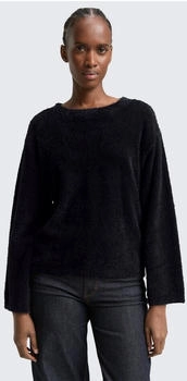 Tom Tailor Denim Pullover mit Rundhals normale Passform schwarz