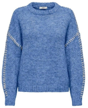 Jacqueline de Yong JDYZoey Pullover Loose Fit blau/weiß