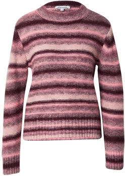 More & More Pullover mit Rippkragen pink