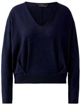 Ouí Pullover mit V-Ausschnitt dunkelblau